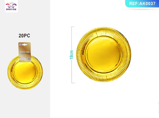 PIATTI di CARTA oro 18cm