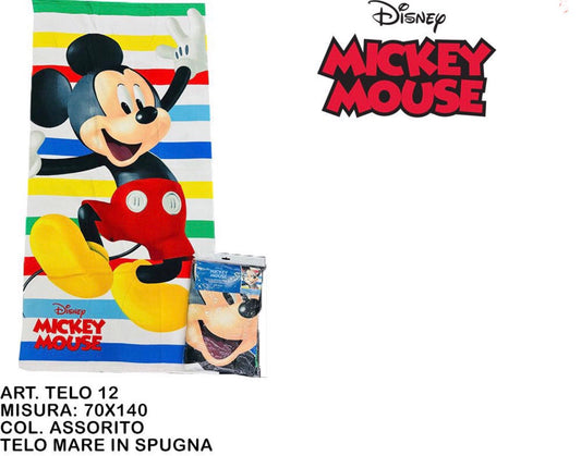 TELO mare in spugna MICKEY MOUSE 70x140cm