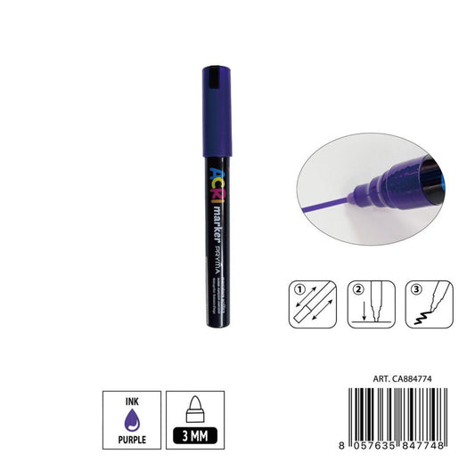 PRYMA marcatore acrilico 3mm N.101 viola scuro