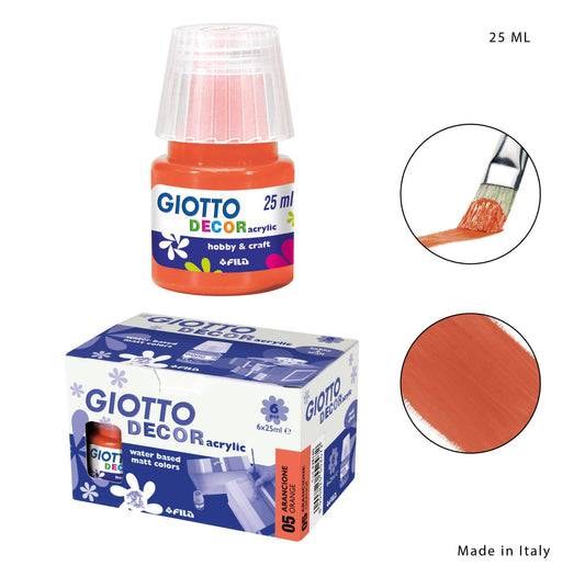 Giotto decor acylic arancione 25ml