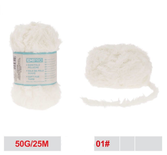 EMI gomitolo peluche 50g/25m 01#
