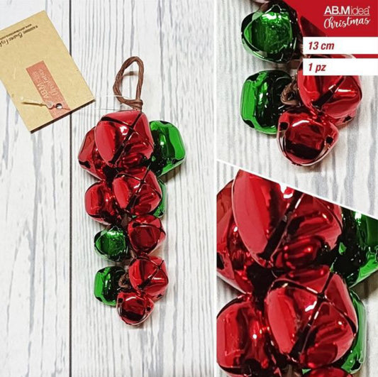 NATALIZIA grappolo uva campanelle 13cm