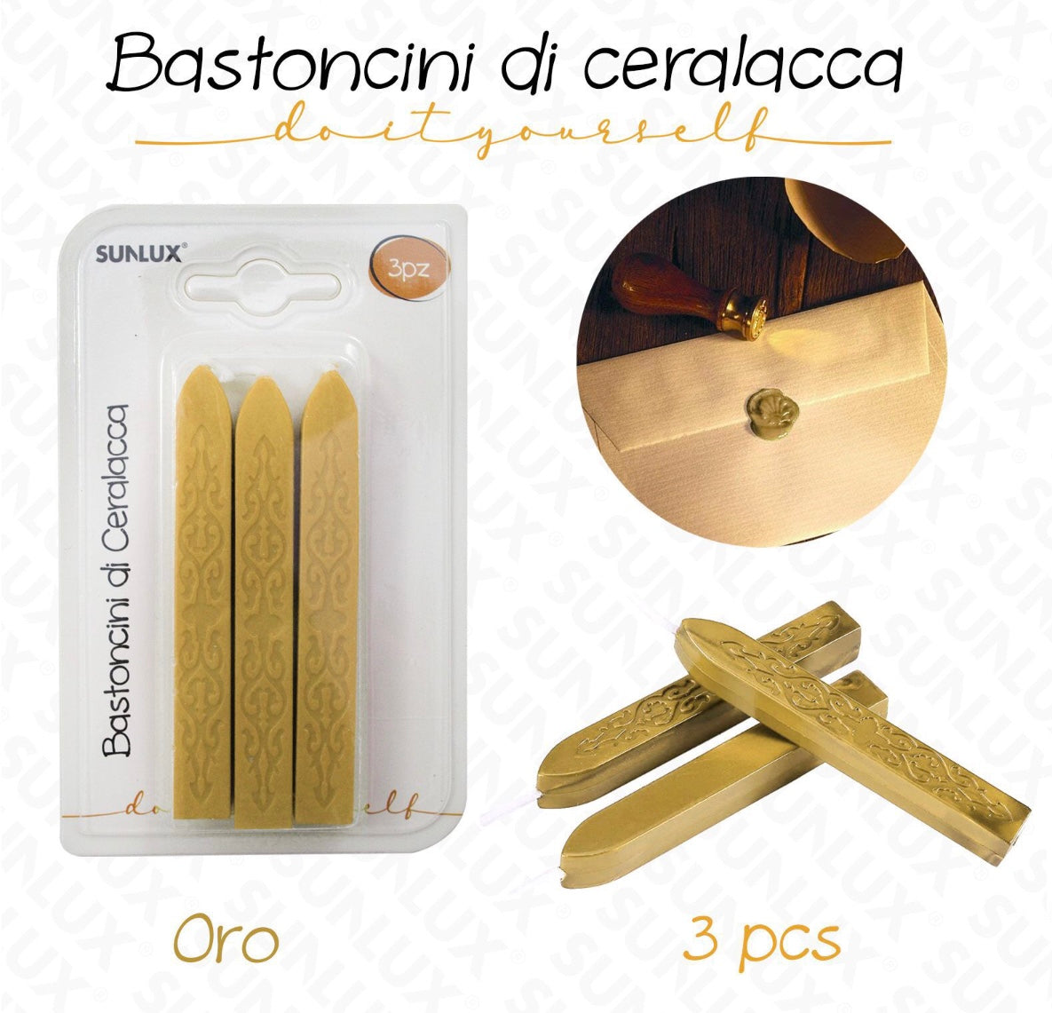 BASTONCINI di ceralacca 3pz