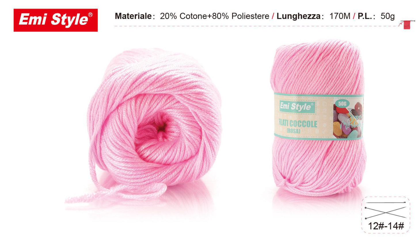 Filati coccole ROSA 50g