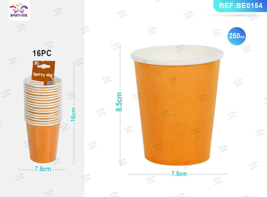 HALLOWEEN BICCHIERE DI carta 250cm 16pz