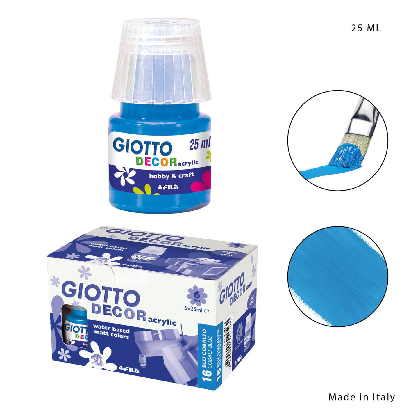 Giotto decor acylic blu cobalto 25ml