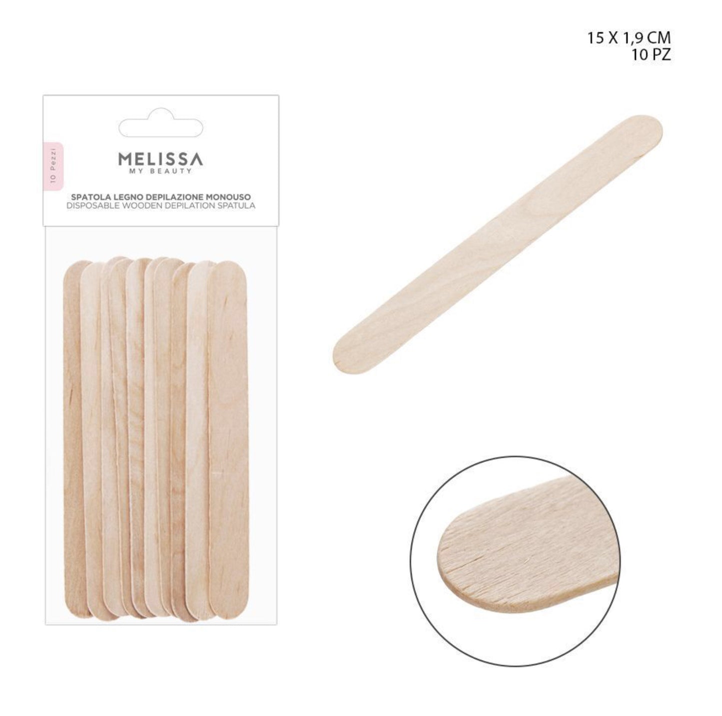 MELISSA spatola legno depilazione monouso