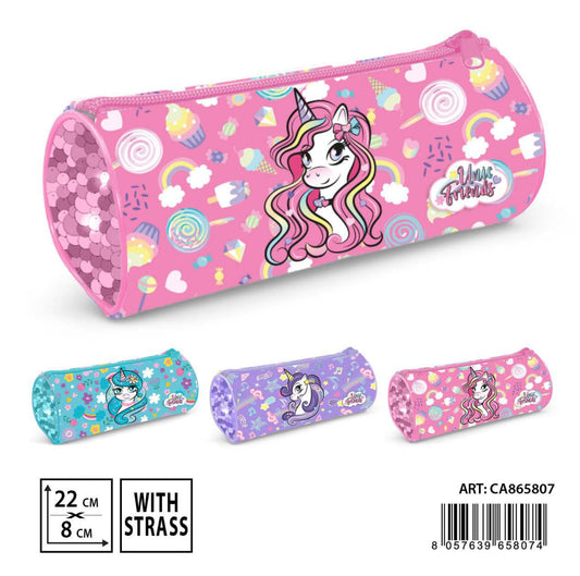 RRYMA unicorno friends astuccio 22x8cm