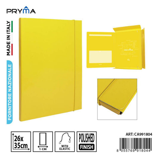 PRYMA cartella 3L elastico D1 26x35cm giallo