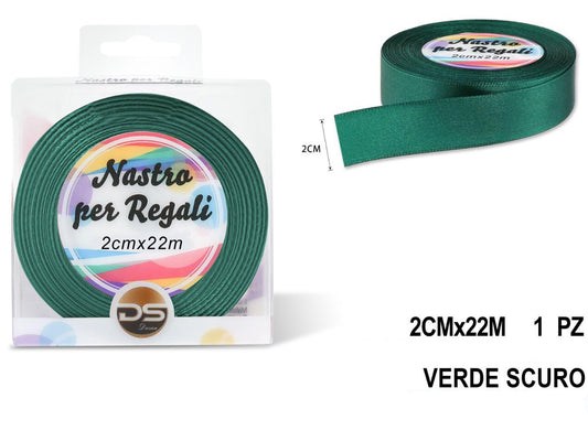 Nastro raso 2 cm VERDE SCURO