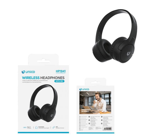 UNICO cuffie bluetooth nero HP1941