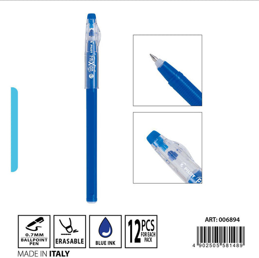 PILOT penna cancellabile 0,7 blu