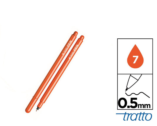 Tratto pen metal look arancione 0,5mm 7