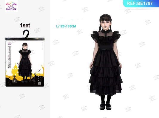 HALLOWEEN costume da mercoledì per bambini