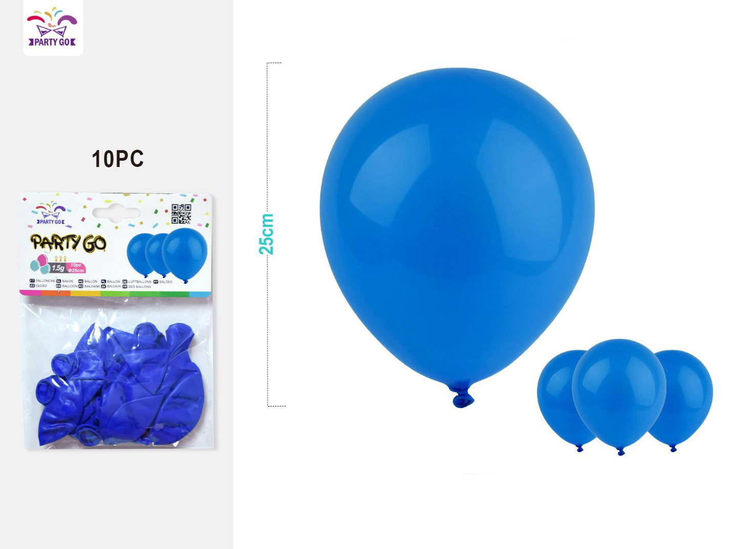 Palloncini 10pz 1.5g blu