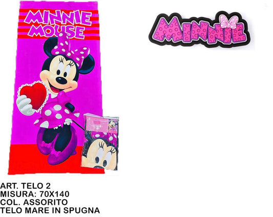 TELO mare in spugna MINNIE 70x140cm