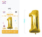 Palloncino mylar oro 110cm numero 1