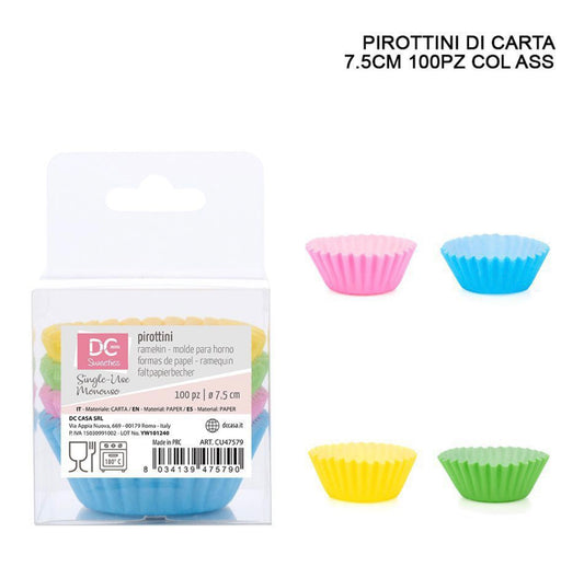 DC CASA piroettino carta 7,5cm 100pz