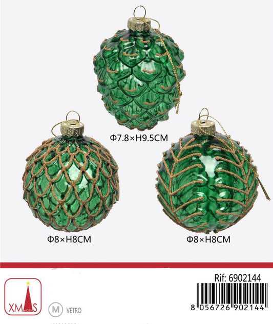 NATALIZIA palline verde