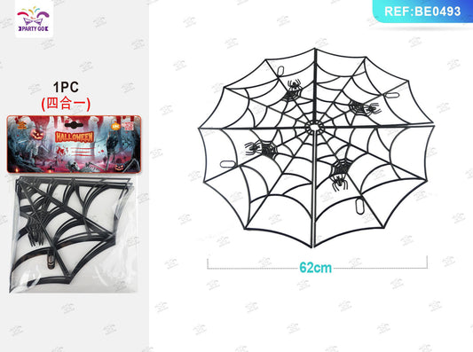 HALLOWEEN ciondolo ragnetela di plastica 4in 1