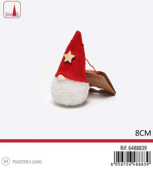 NATALIZIA pendente gnomo 8cm