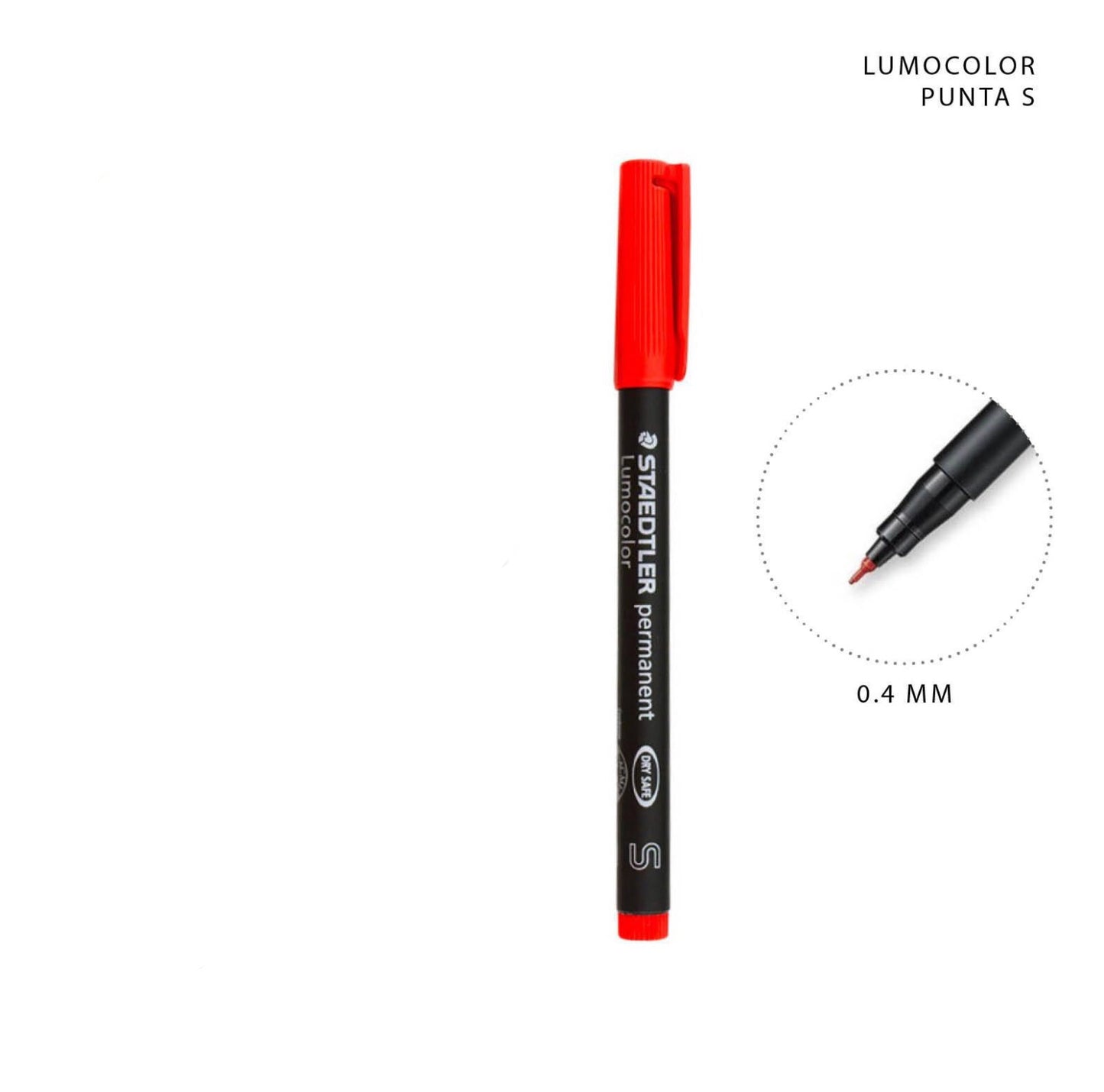 STAEDTLER pennello rosso punta S  0,4mm