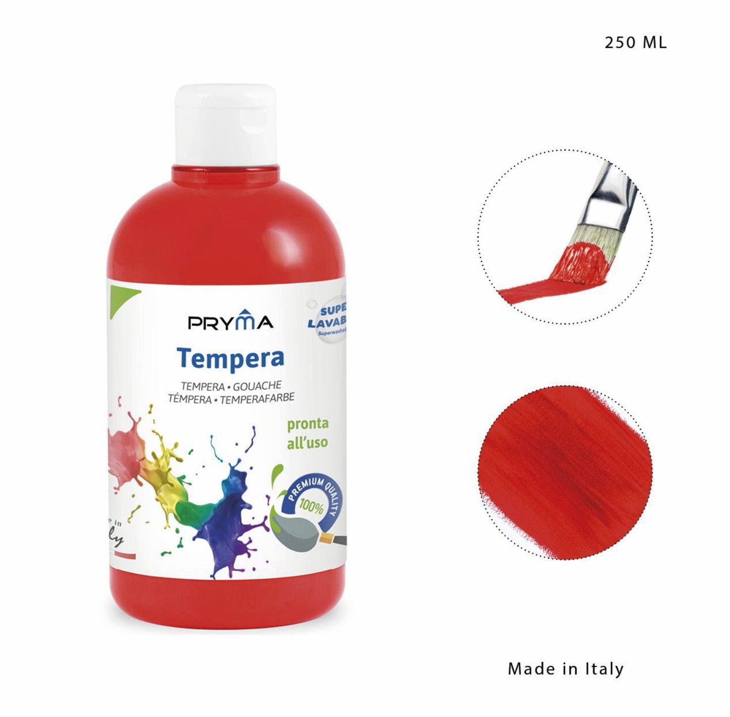 PRYMA tempera 250 ml ROSSO