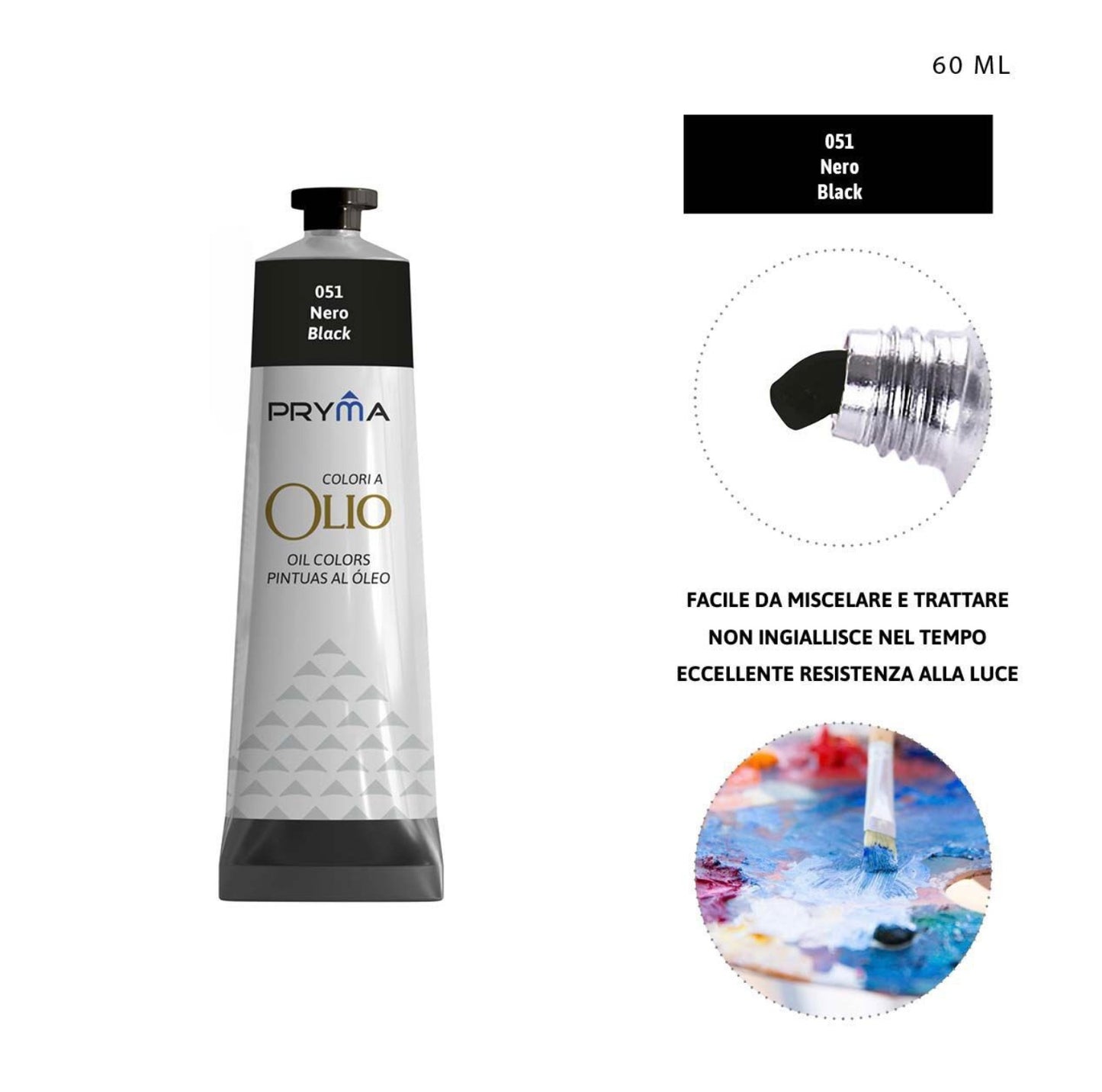 PRYMA colore olio n°051 nero