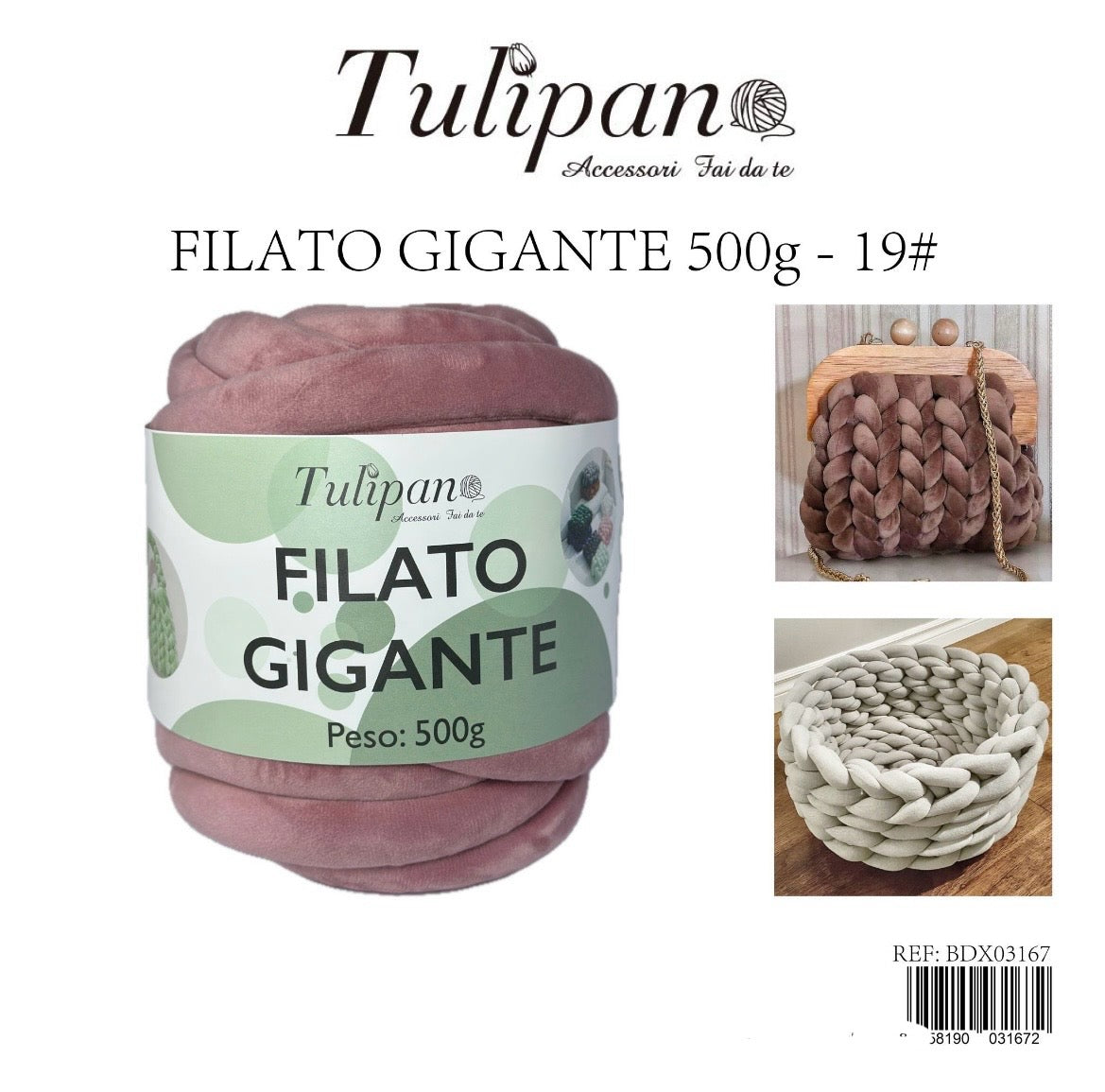FILATO gigante 500g 19# velluto