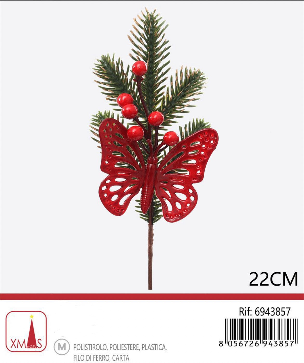 NATALIZIA Fiore natalizia 22cm