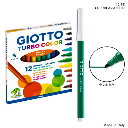 GIOTTO turbo color 12 pennarelli