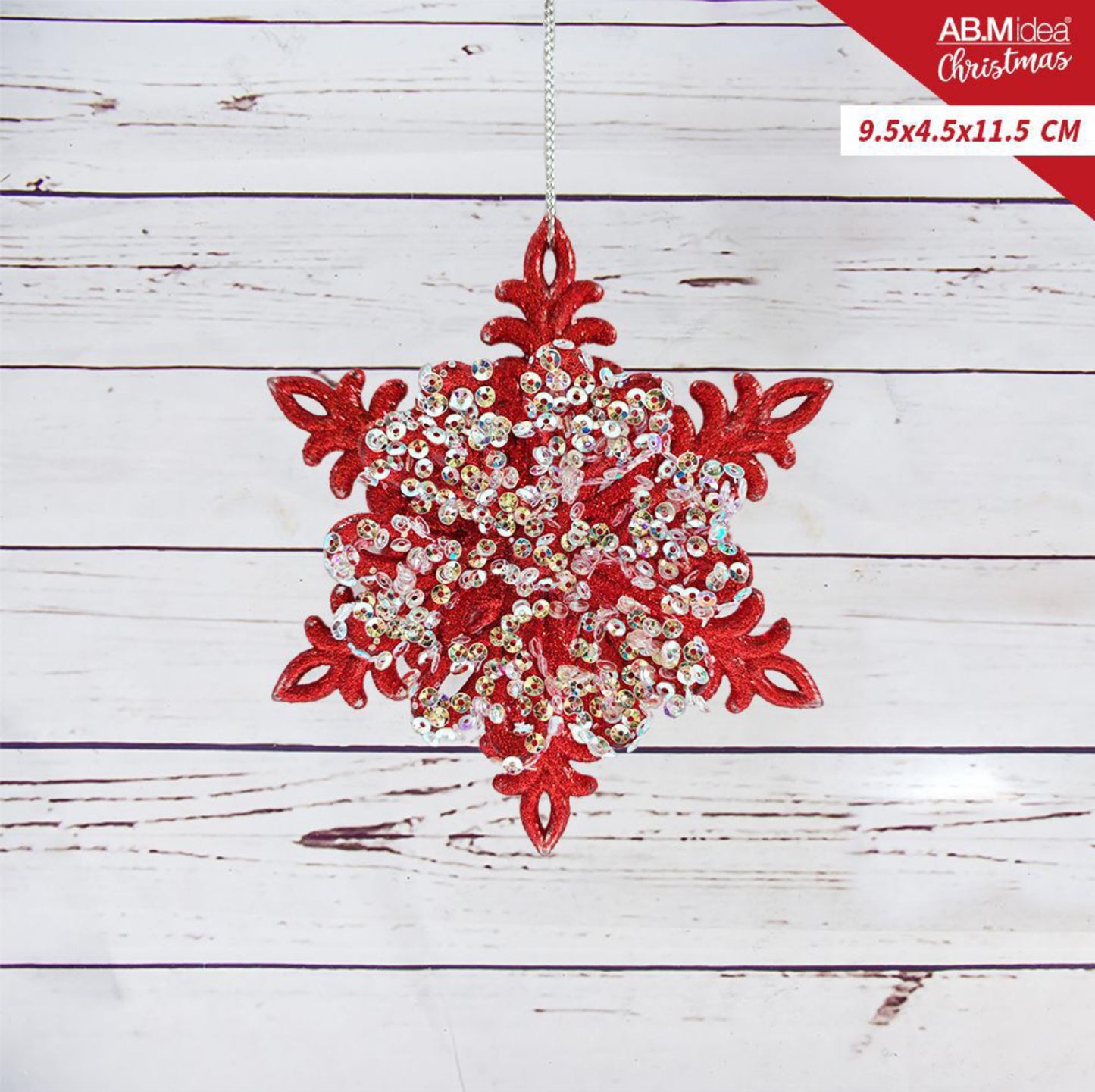 NATALIZIA fiore acrilico 9,5x4x11.5cm