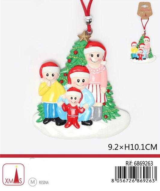 NATALIZIA pendente famiglia 9,2x10,1cm