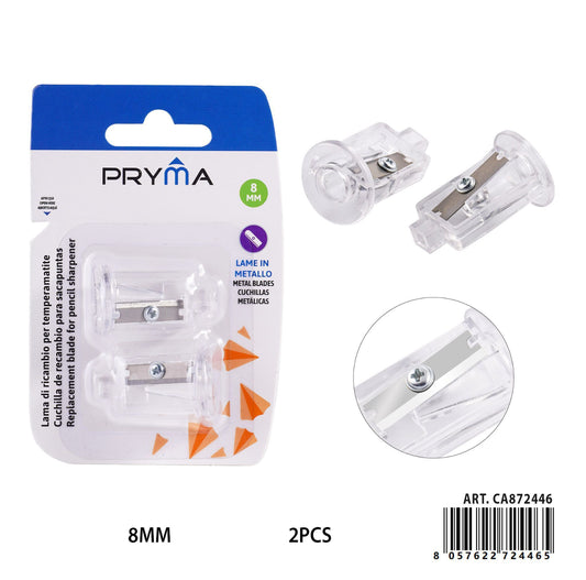 PRYMA lama ricambio temperino 8mm 2pz