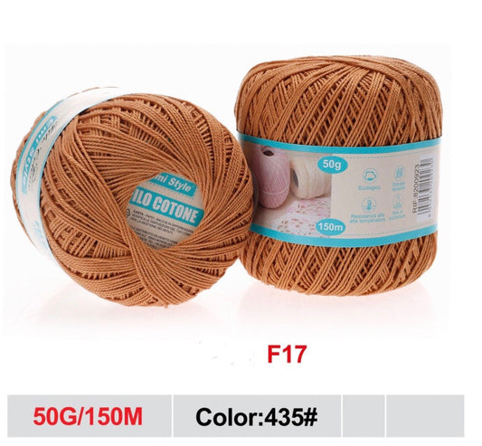 Filo cotone MARRONCINO 50g/150m