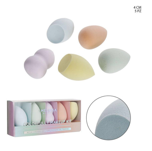 MELISSA set spugna trucco color pastello