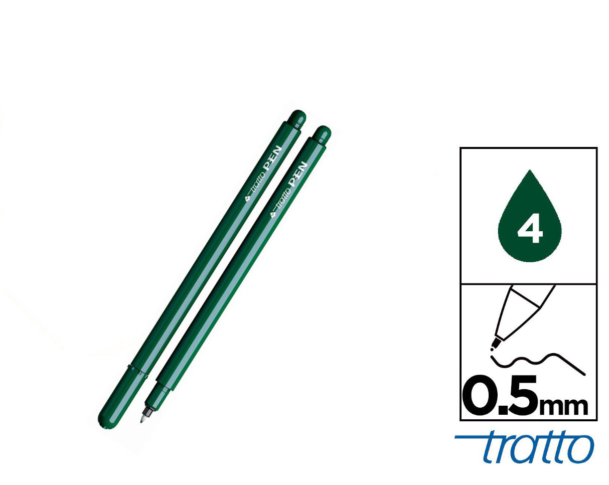 Tratto pen metal look verde 0,5mm 4