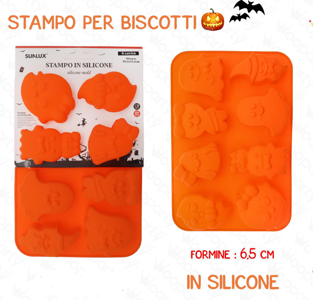 Halloween stampo in silicone 8 cavità