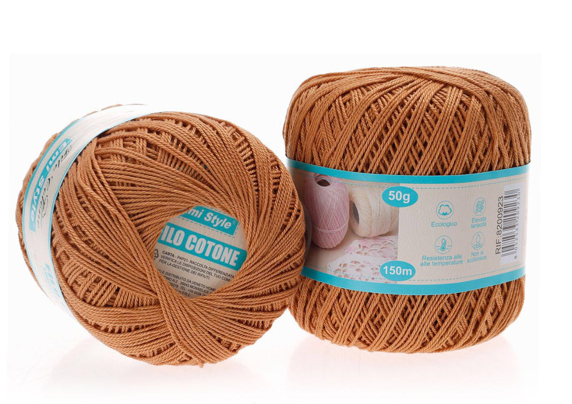 Filo cotone KAKI 50g/150m