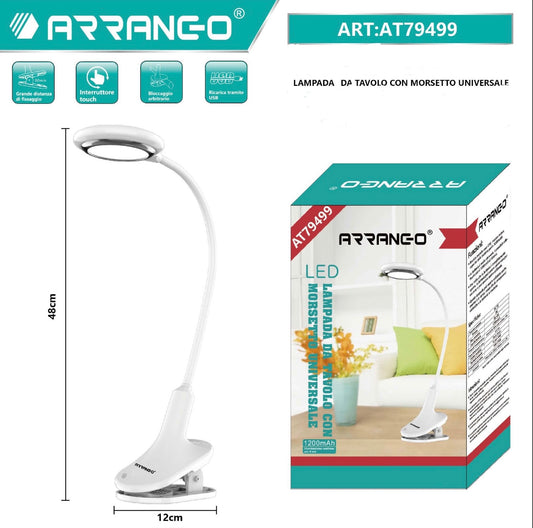 ARRANGO lampada da tavolo con morsetto universale ART:AT79499