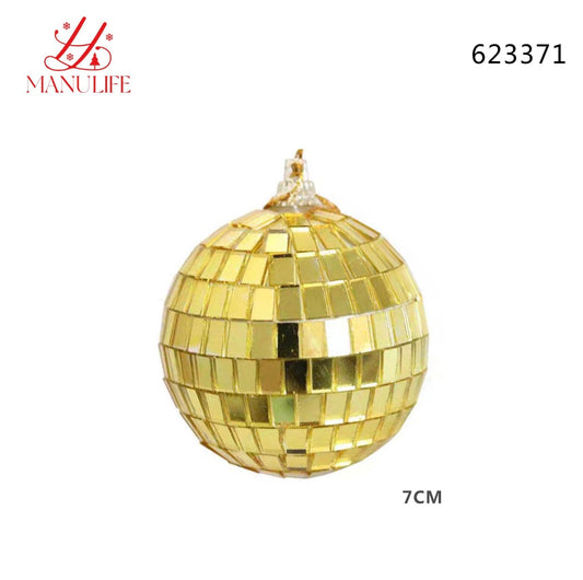NATALIZIA palline sfera 7cm oro 623371