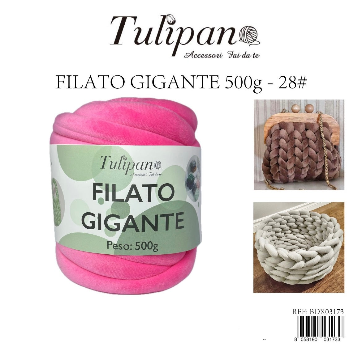 FILATO gigante 500g velluto 28#