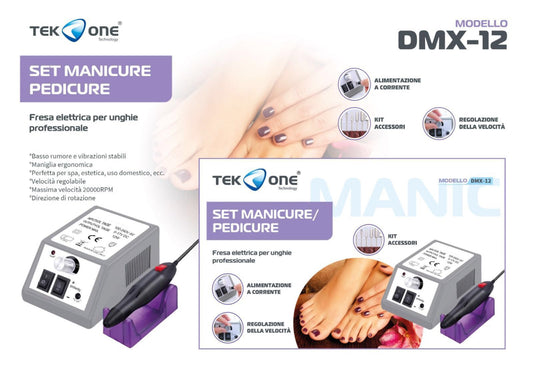 TEK ONE set manicure pedicure DMX-12