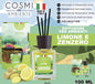 COSMI diffusore ambiente 100ml limone & zenzero