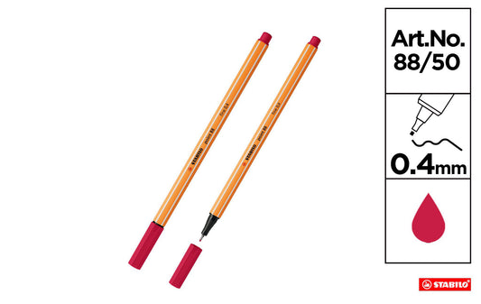 Stabilo fineliner point 0,4mm rosso cremisi 88/50