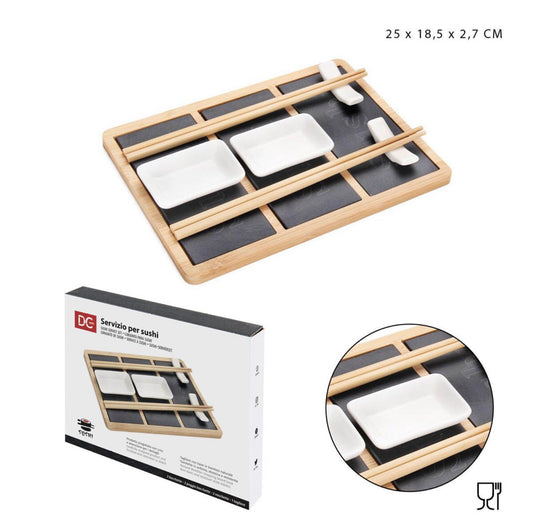 DC CASA servizio accessori 25x18,5x2,7cm 7pz
