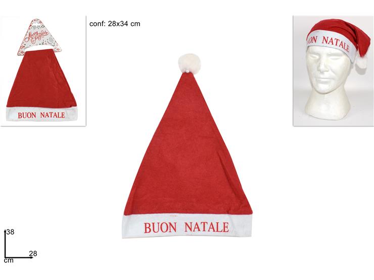 NATALIZIA capello c/scritta buon natale