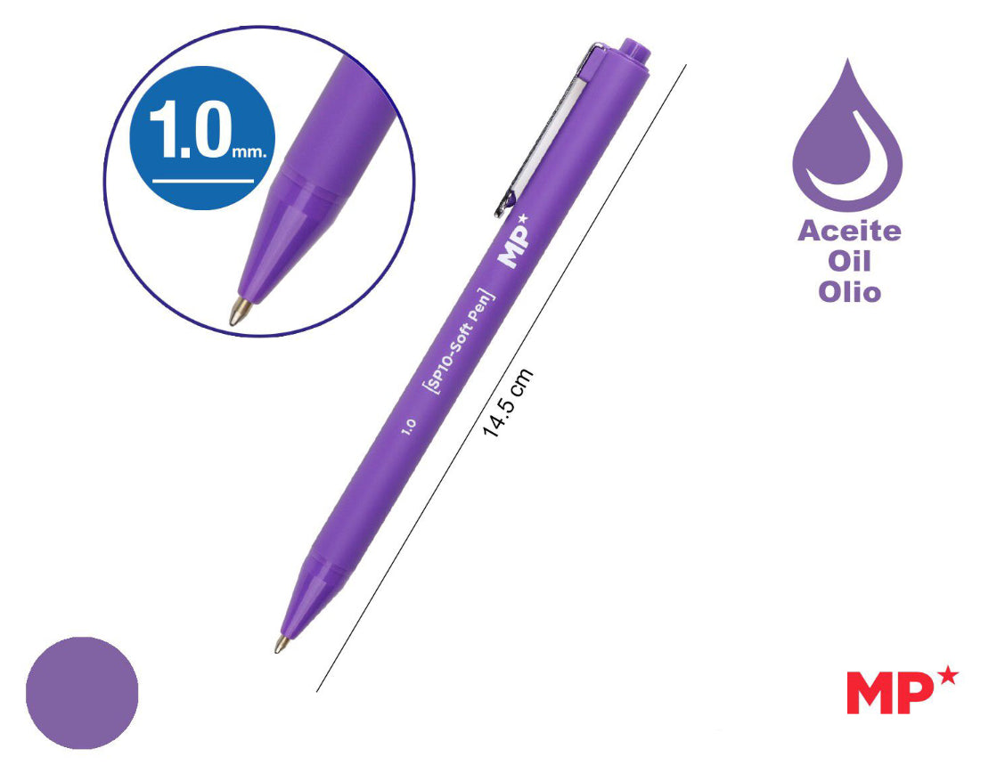 Penna a sfera ad olio (SP10) viola