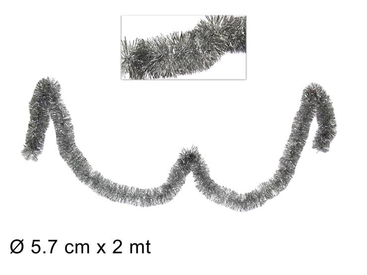 NATALIZIA filo addobbo argento 5,7cmx2mt