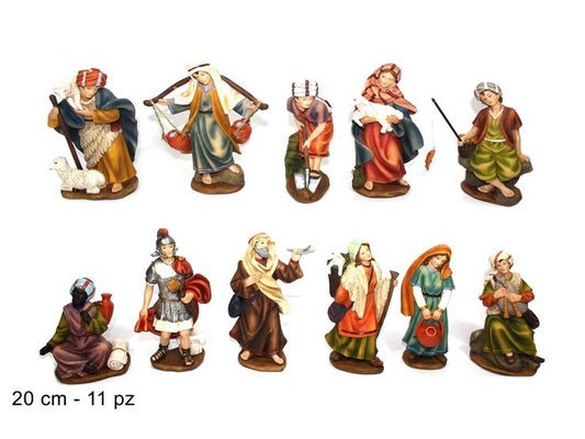 NATALIZIA personaggi presepe 20cm 11pz